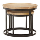 Verona Boho Mango Wood Nesting Tables
