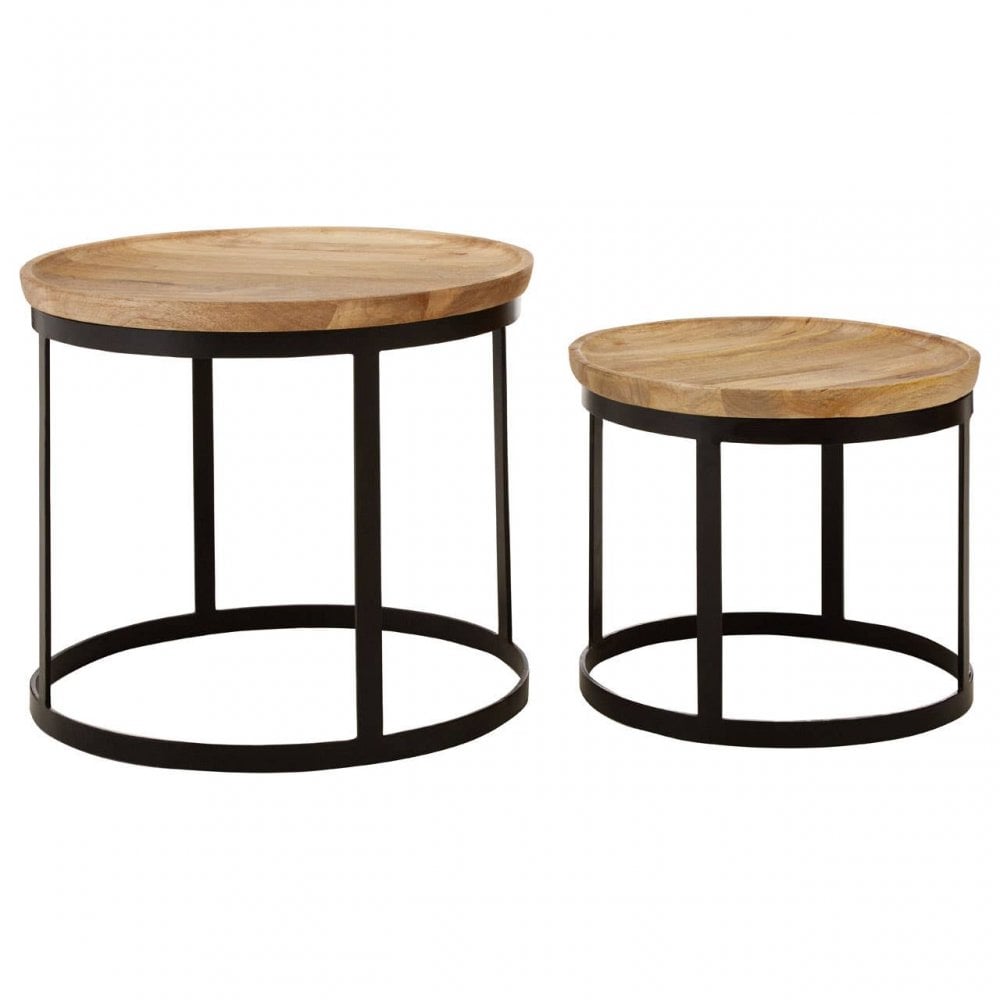 Verona Boho Mango Wood Nesting Tables