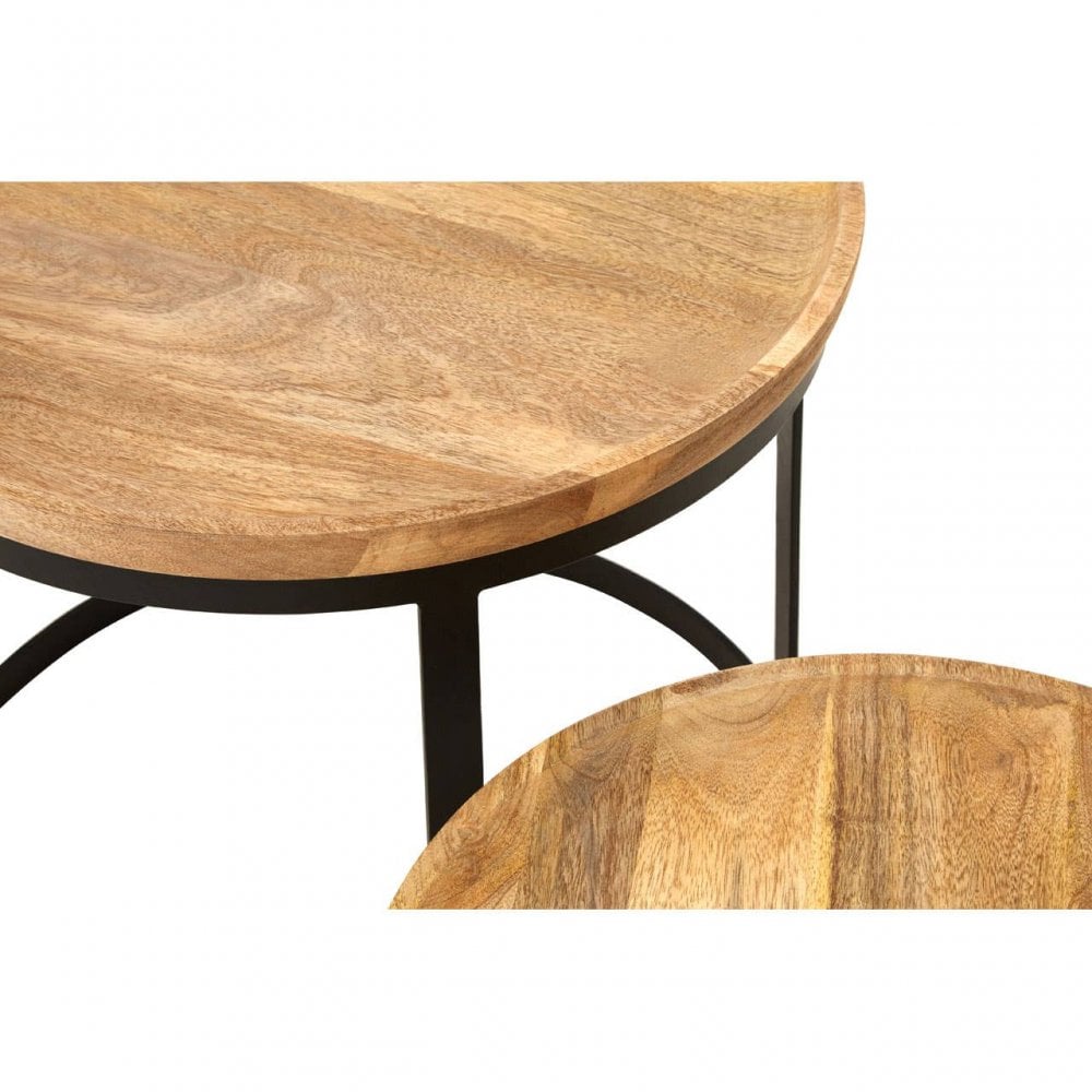 Verona Boho Mango Wood Nesting Tables