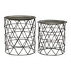 Verona Templar Zinc And Black Iron Tables