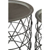 Verona Templar Zinc And Black Iron Tables