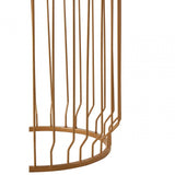 Serenza Marble Round Side Table With Wireframe Base