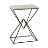 Serenza Marble Top Rectangular Side Table