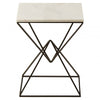 Serenza Marble Top Rectangular Side Table