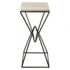 Serenza Marble Top Rectangular Side Table