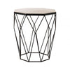 Serenza Octagon Matte Black Side Table