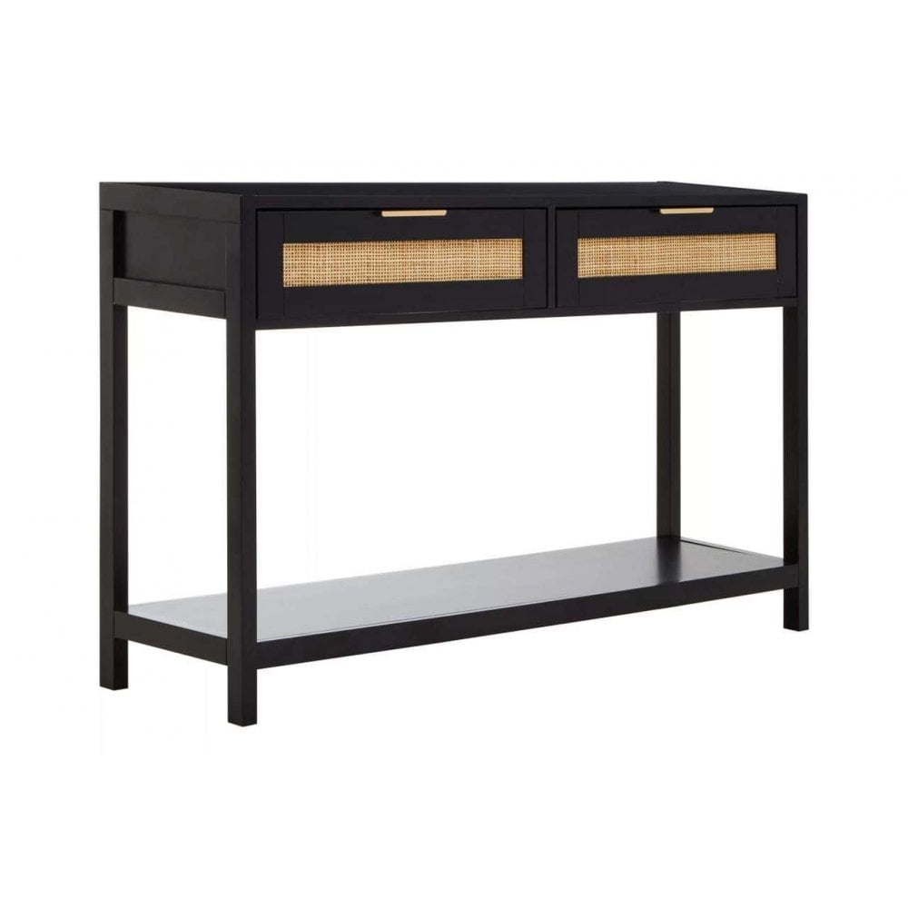 Astoria Black Wood Console Table