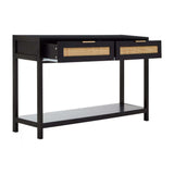 Astoria Black Wood Console Table