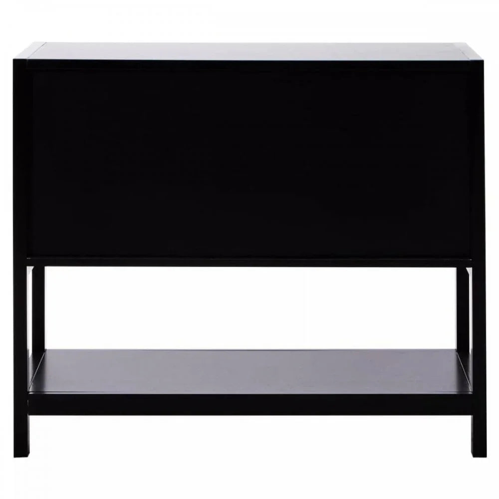 Astoria Black Wood Side Cabinet