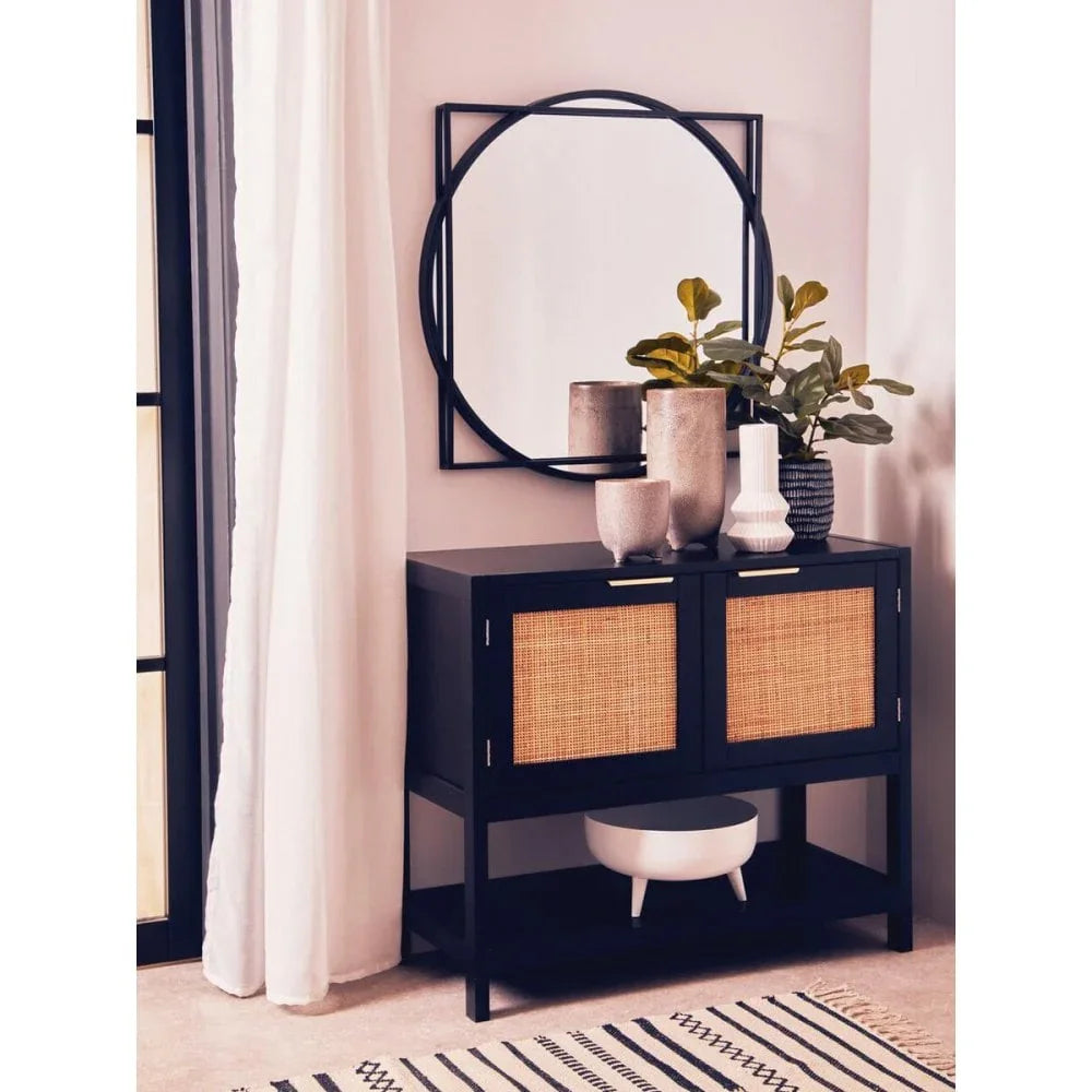 Astoria Black Wood Side Cabinet