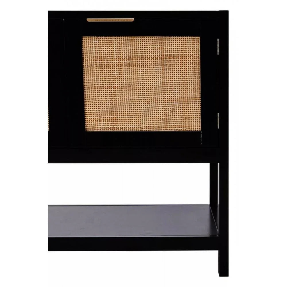 Astoria Black Wood Side Cabinet