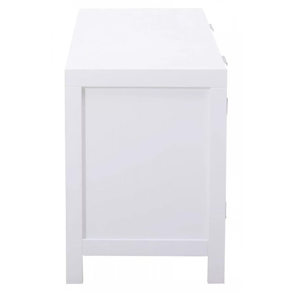 Astoria White Wood Media Unit