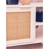 Astoria White Wood Media Unit