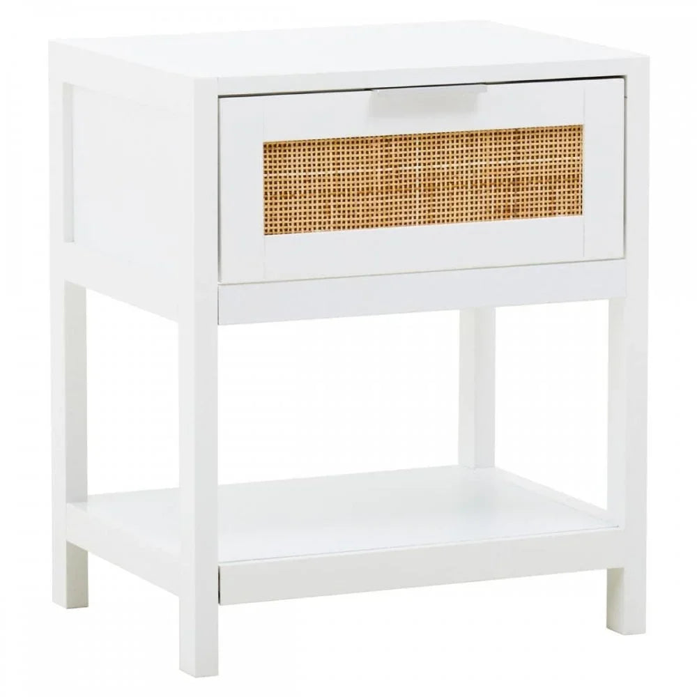 Astoria White Wood Side Table