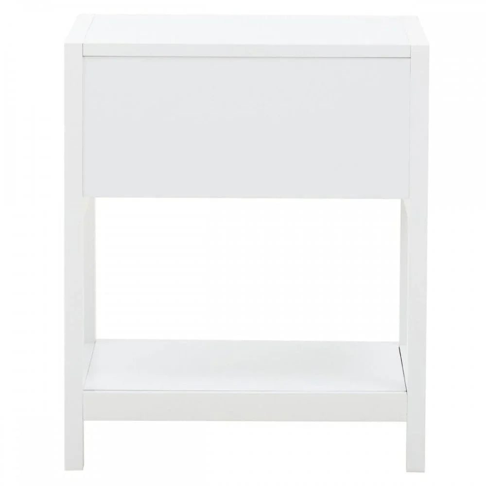 Astoria White Wood Side Table