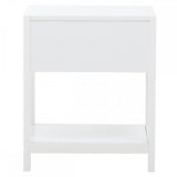 Astoria White Wood Side Table