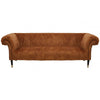 Westend Three Seat Gold Velvet Sofa