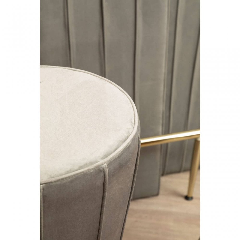 Westend Bar And Grey Velvet Stools Set