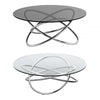Cassian Smoke Glass Top Coffee Table