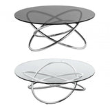Cassian Smoke Glass Top Coffee Table