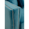 Westend 3 Seater Cyan Blue Velvet Sofa