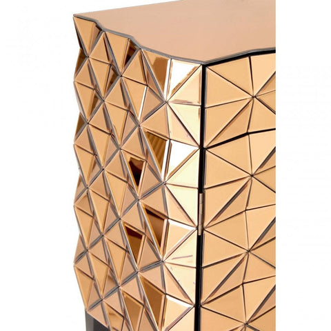 Westend Copper Finish Cabinet