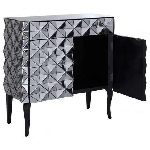 Westend Silver Finish Cabinet