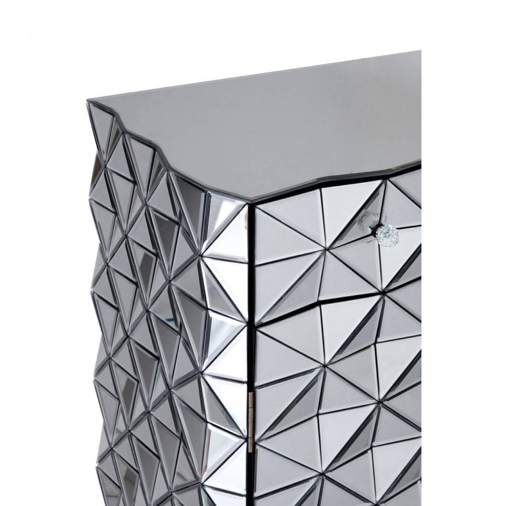 Westend Silver Finish Cabinet