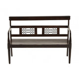 Westend Dark Sheesham Wood Bench