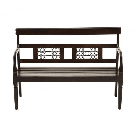 Westend Dark Sheesham Wood Bench