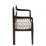 Westend Dark Sheesham Wood Bench