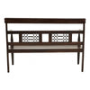 Westend Dark Sheesham Wood Bench
