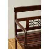 Westend Dark Sheesham Wood Bench