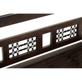 Westend Dark Sheesham Wood Bench