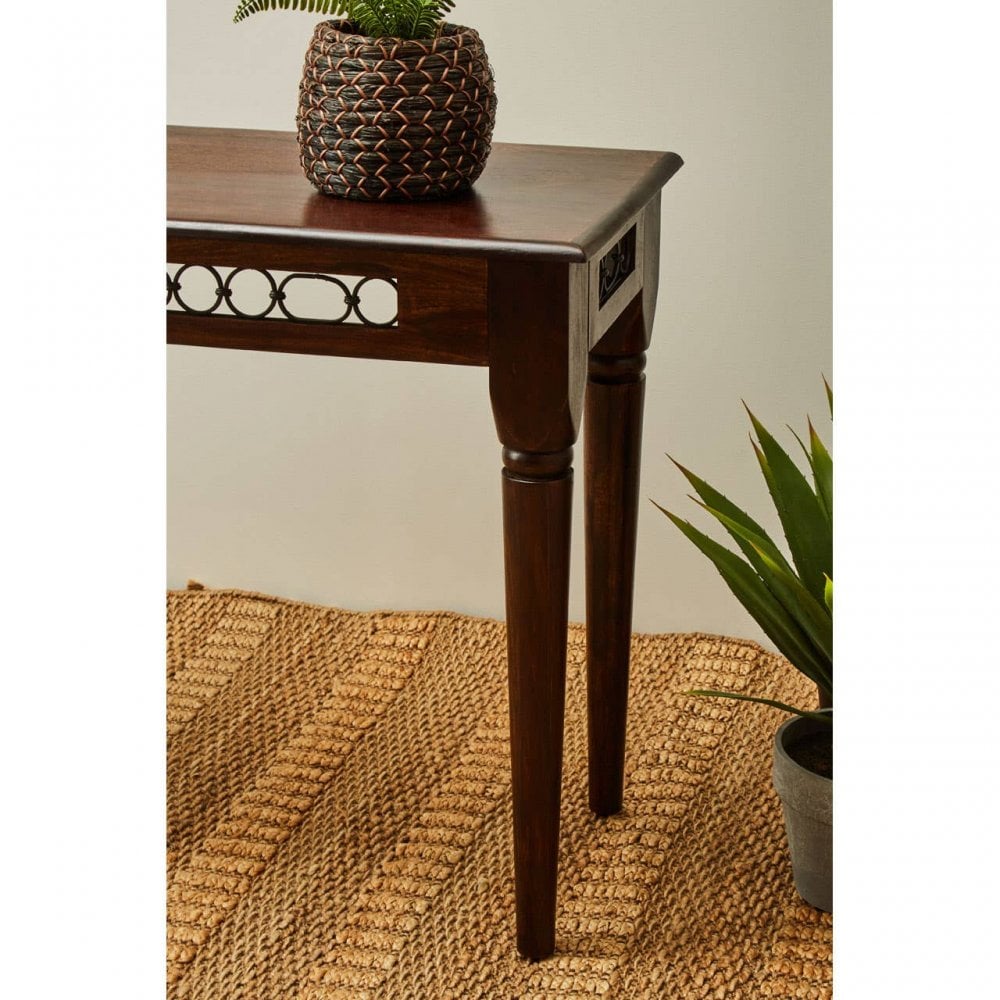Westend Dark Sheesham Wood Console Table