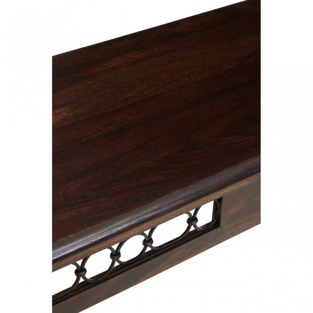 Westend Dark Sheesham Wood Console Table