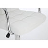 Nimbus White Leather Effect Bar Chair