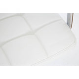 Nimbus White Leather Effect Bar Chair