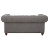 Helia Two Seat Grey Linen Sofa