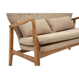 Nexus Birch Wood Frame 2 Seat Sofa