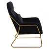 Nexus Black Velvet Armchair