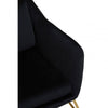 Nexus Black Velvet Armchair