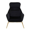 Nexus Black Velvet Armchair