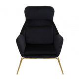Nexus Black Velvet Armchair