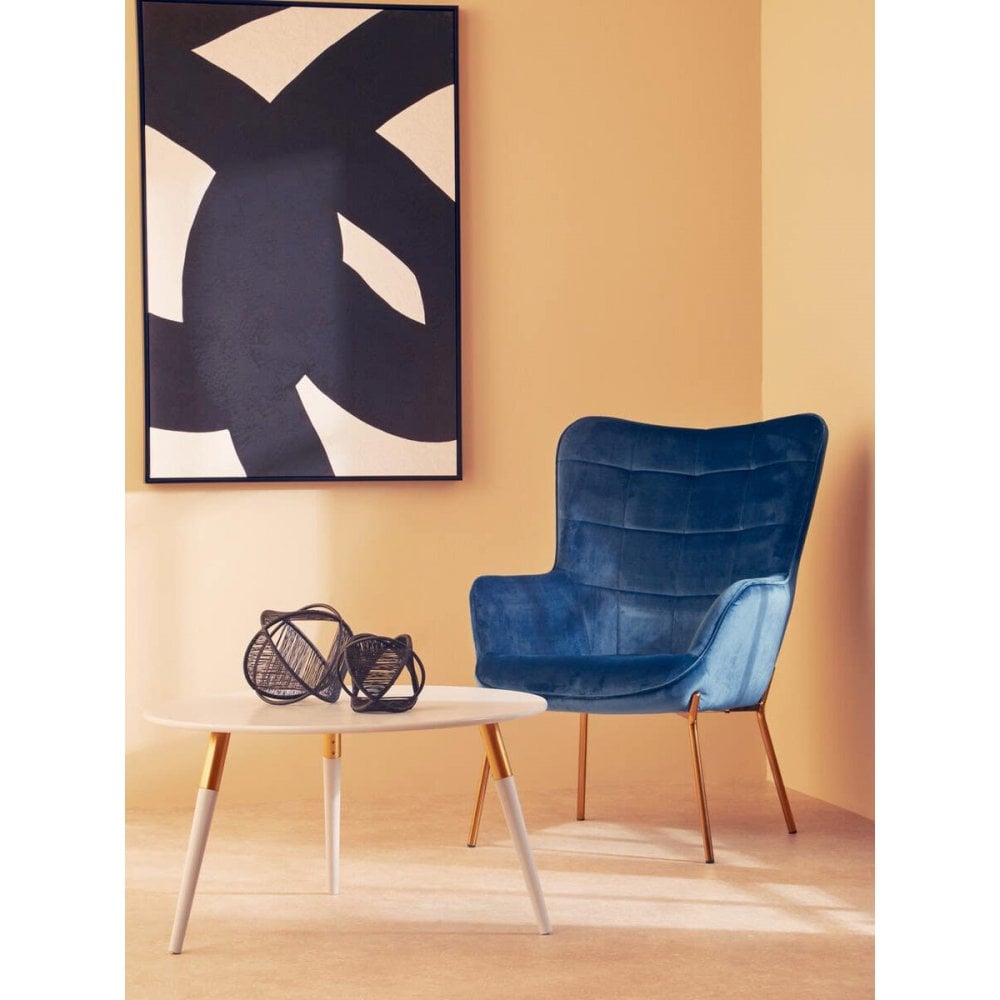 Nexus Blue Velvet Chair