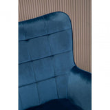 Nexus Blue Velvet Chair