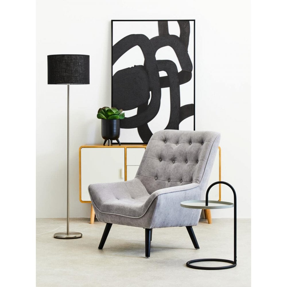 Nexus Grey Curved Chair