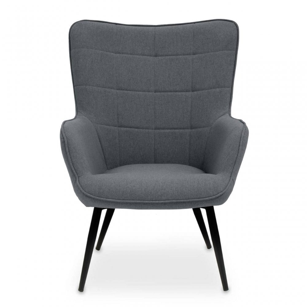 Nexus Grey Fabric Armchair