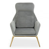 Nexus Grey Velvet Armchair
