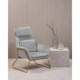 Nexus Grey Velvet Armchair